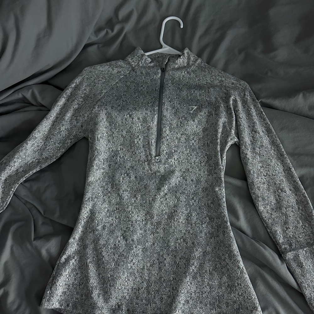 Gymshark Heathered Gray Long Sleeve Top